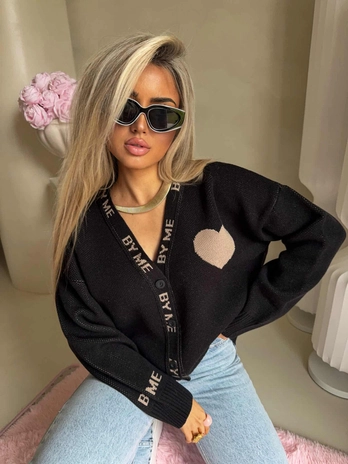 Kardigan SERCA - czarny