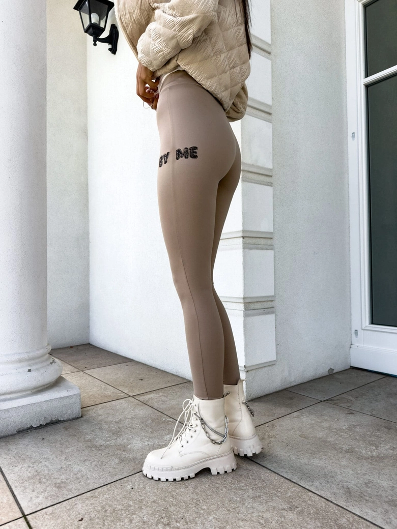 Legginsy WOW - beżowe