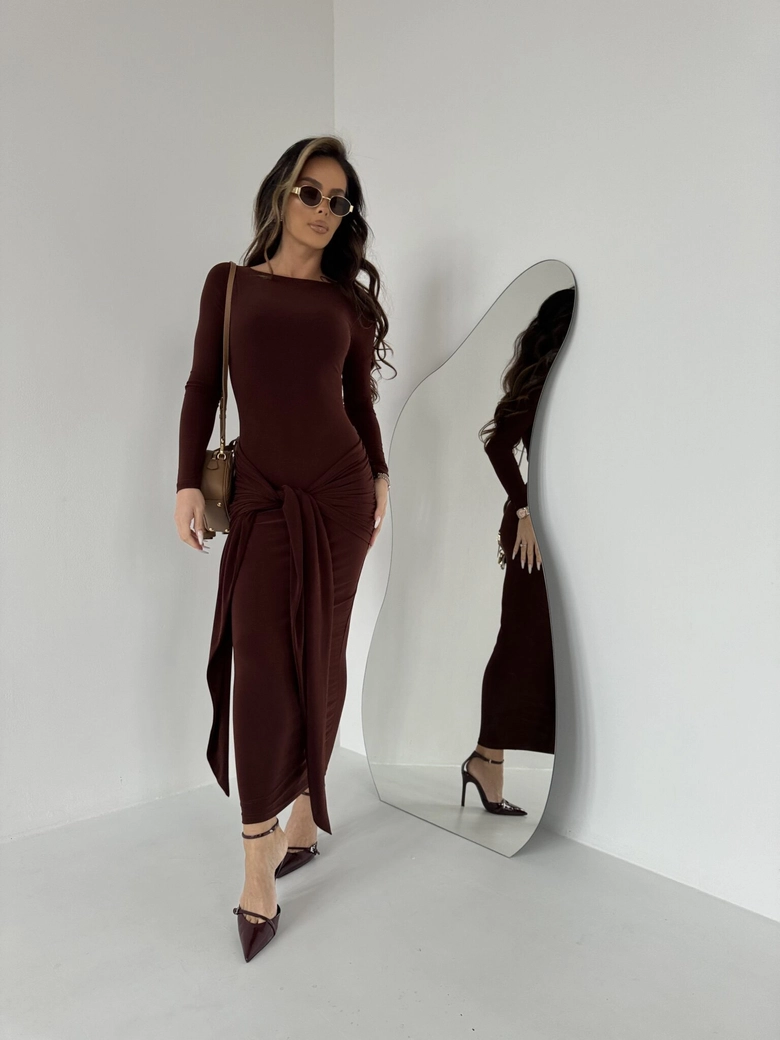 Sukienka SAINT brąz A18439