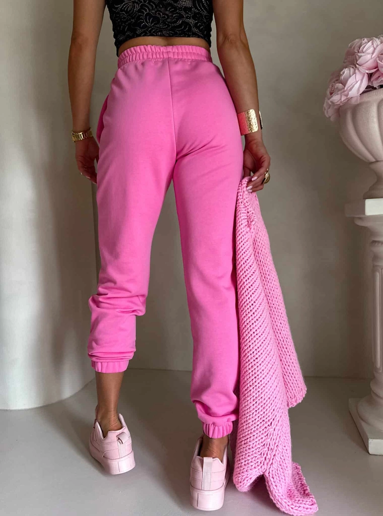 Spodnie dresowe CLASSIC - mocny róż