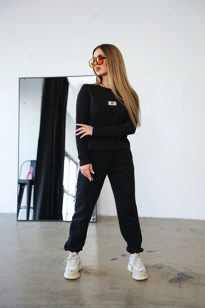 T-Shirt longsleeve damski BG Aria | czarny