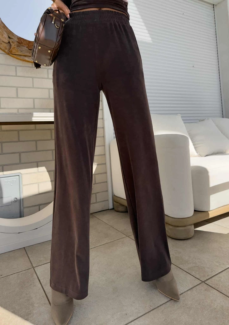 Spodnie LAMIA – czekoladowa