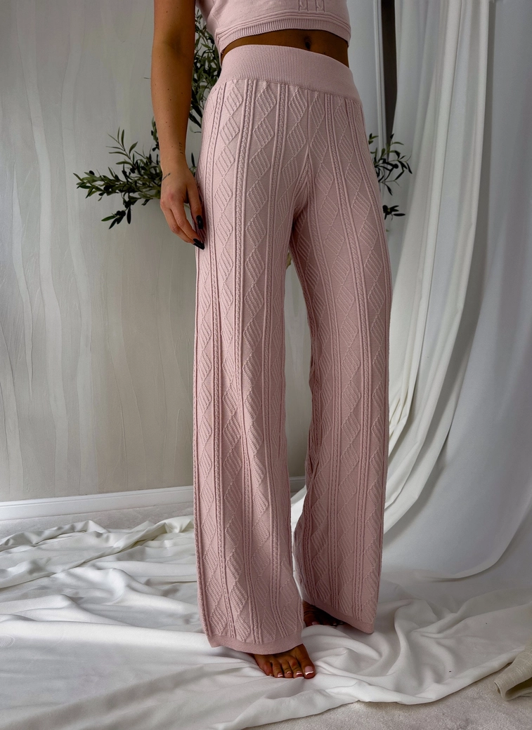 Spodnie SAMIRA - pudrowy róż