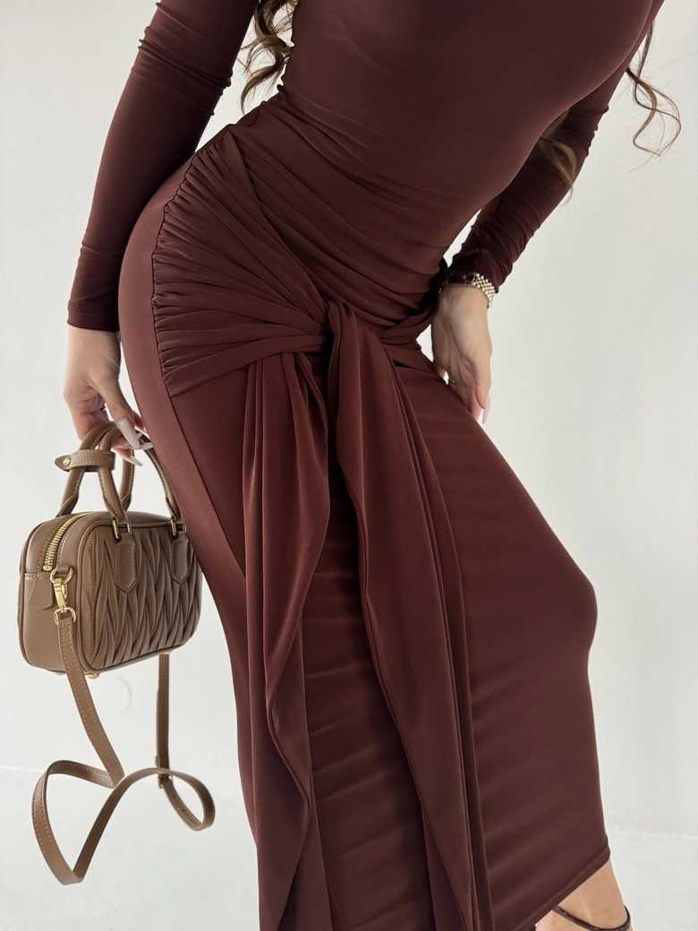 Sukienka SAINT brąz A18439