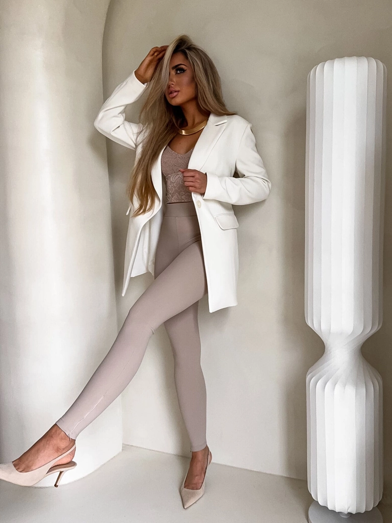 Marynarka LONG – ecru