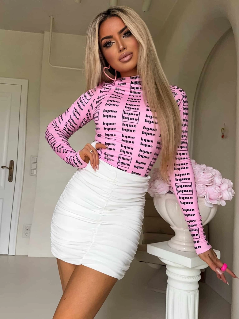 Bluzka SKIN MIU – jasny róż