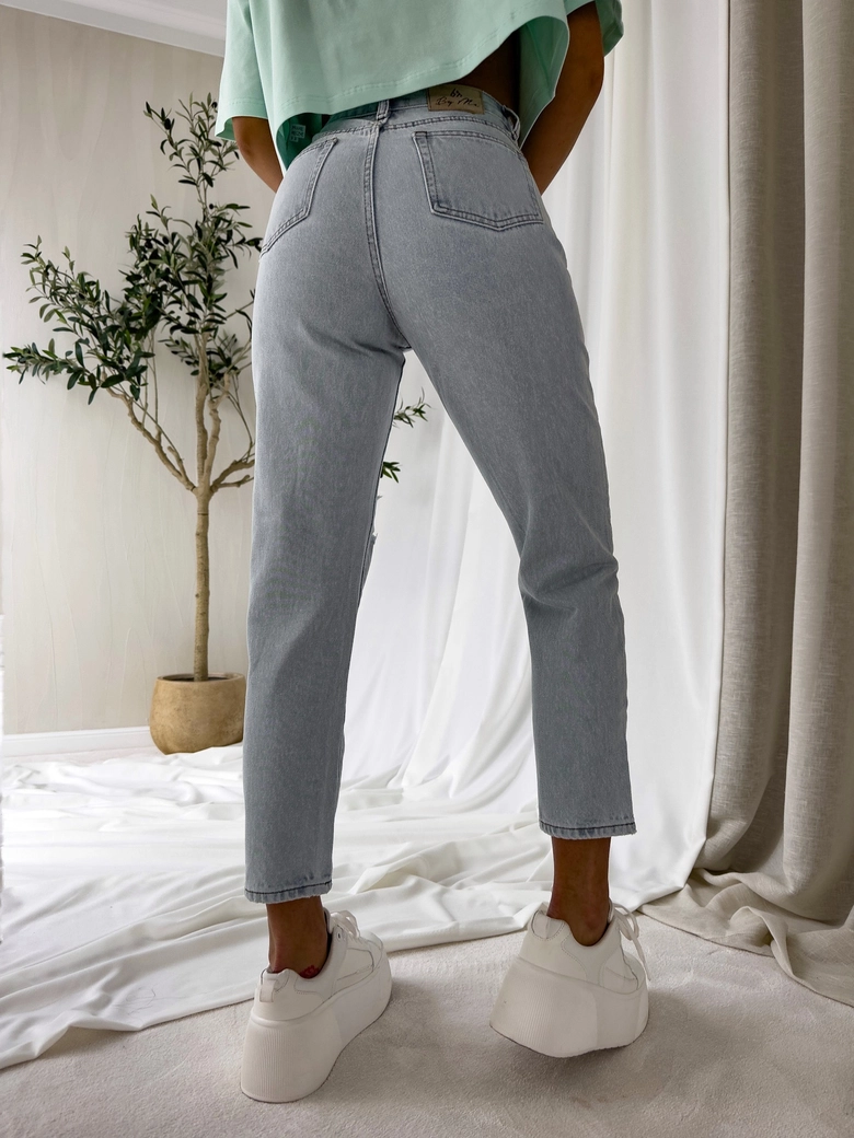 Jeansy MOM FIT HOLES – jeansowe