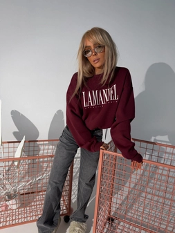 Bluza CREATIVE bordo