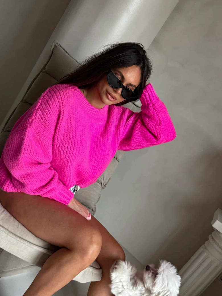 Sweter LEGEND – fuksja