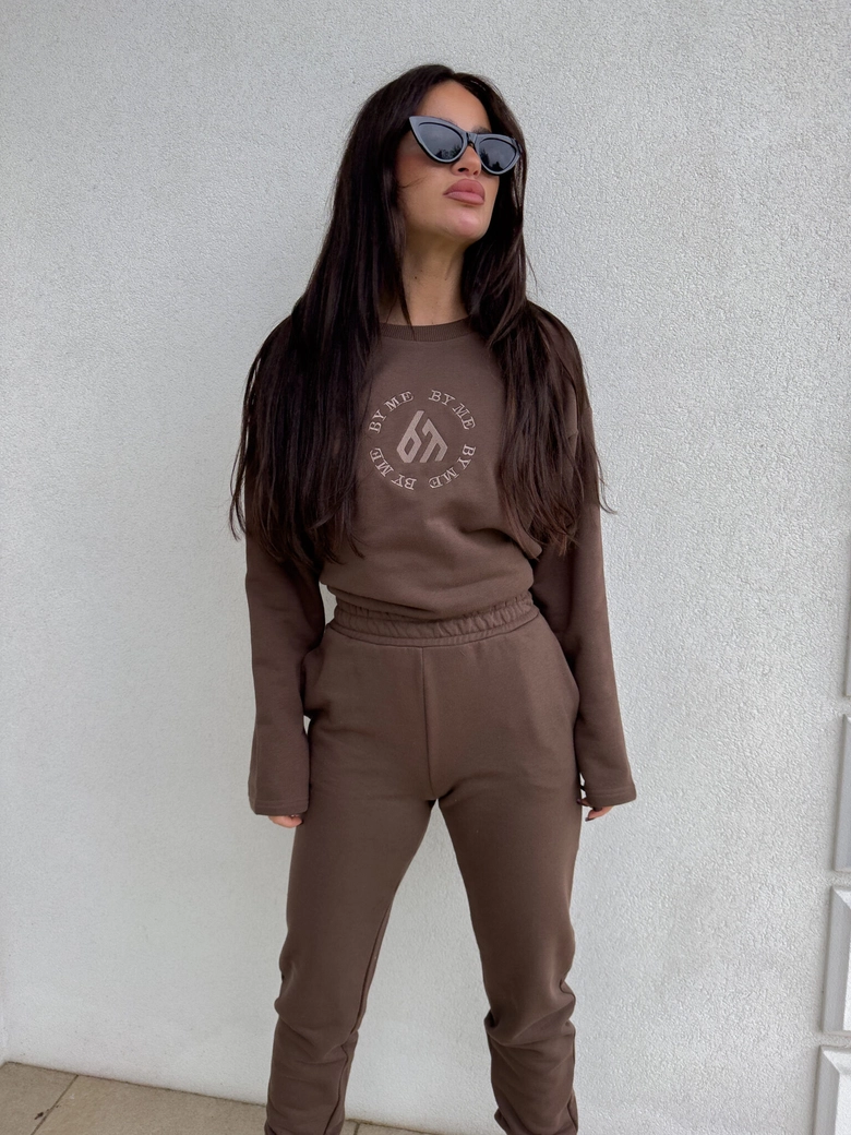 Komplet LOUIS - czekoladowy N18940