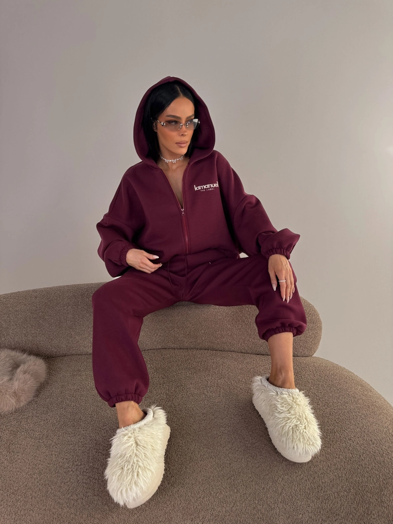 Spodnie CREAMY bordo