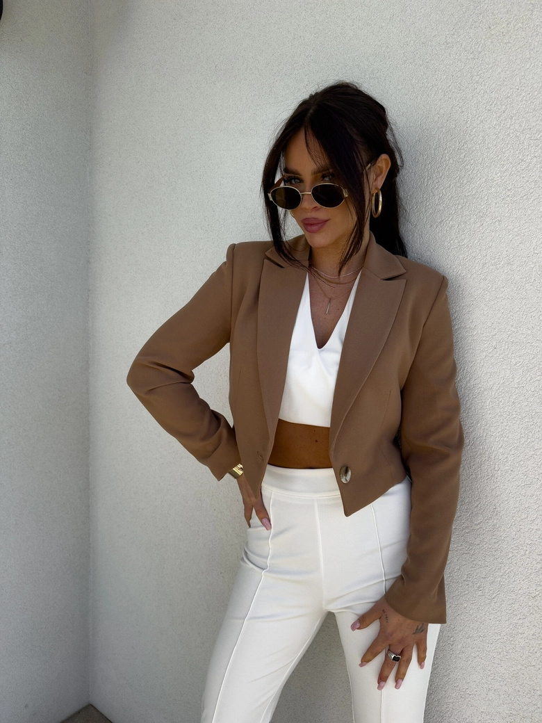 Marynarka SLIM - camel