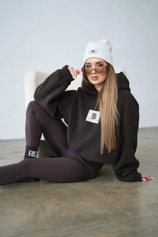 Bluza damska BG West | gorzka czekolada