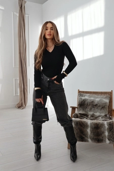 Body damskie BG Lick | czarny