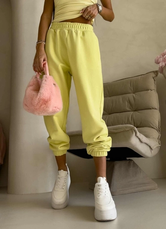 Spodnie dresowe CLASSIC - cytrynowe