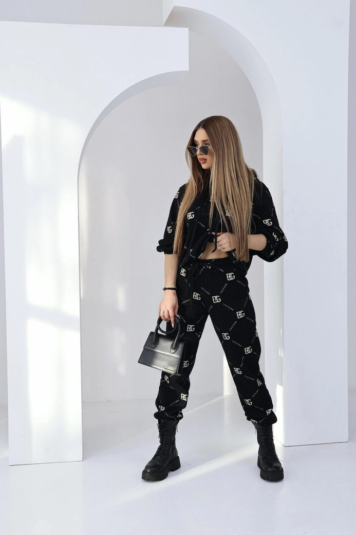 Dres damski BG Holo | czarny-złoty