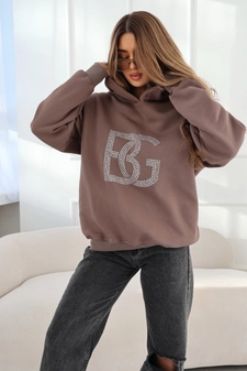 Bluza damska BG Diamond | cappuccino