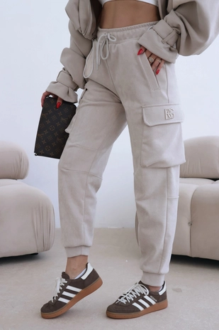 Spodnie damskie BG Army | beż