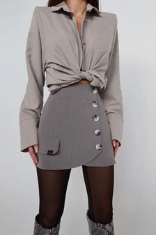 Spódnica FOLD szara