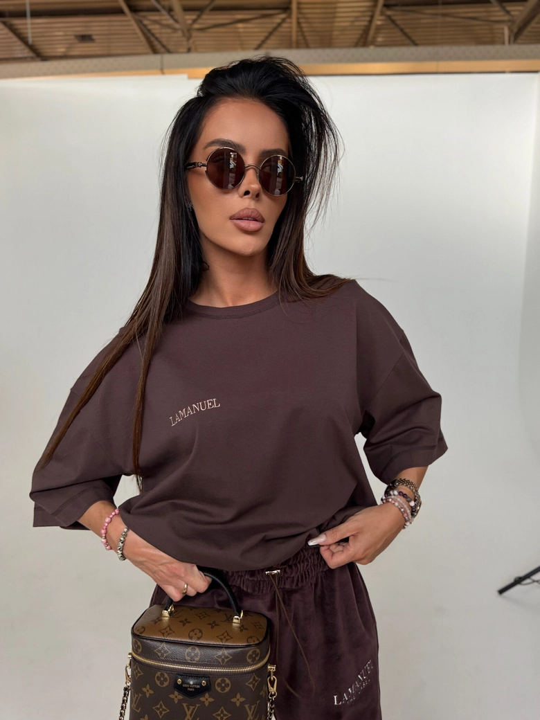 Tshirt HUNT czekolada