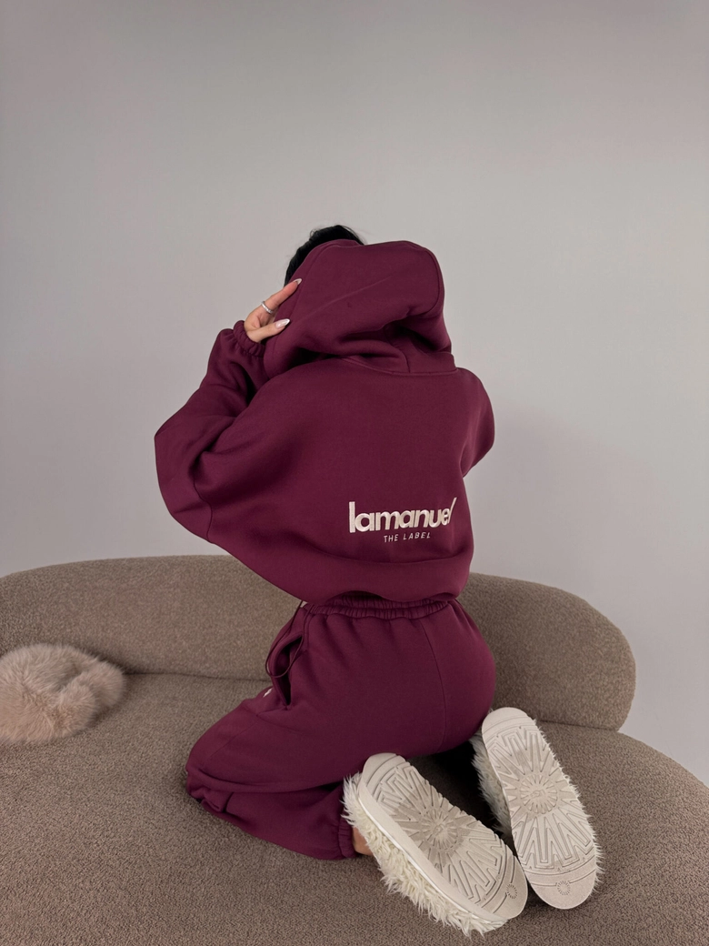Bluza CREAMY bordo