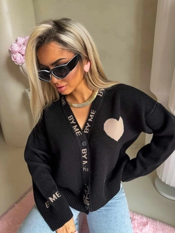 Kardigan SERCA - czarny