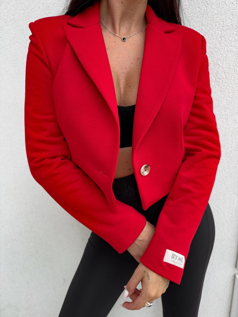 Marynarka dresowa SLIM - czerwona