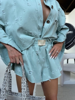 Spodenki DENIM mięta