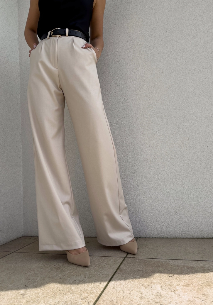 Spodnie SIMPLE - jasny beż T17745