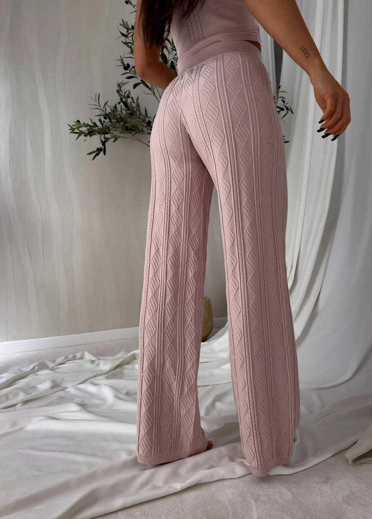 Spodnie SAMIRA - pudrowy róż