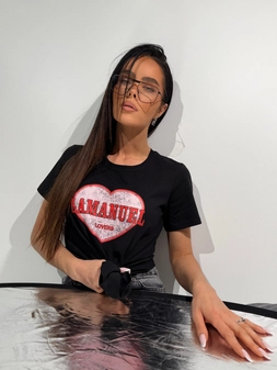 Tshirt LOVERS czarny