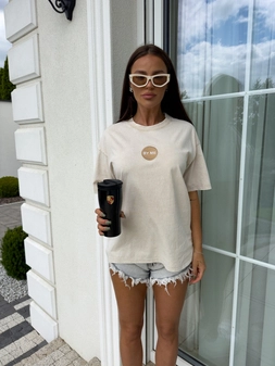 T-shirt JOJO - jasny beż