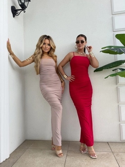 Sukienka AURA- czerwona