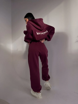 Spodnie CREAMY bordo