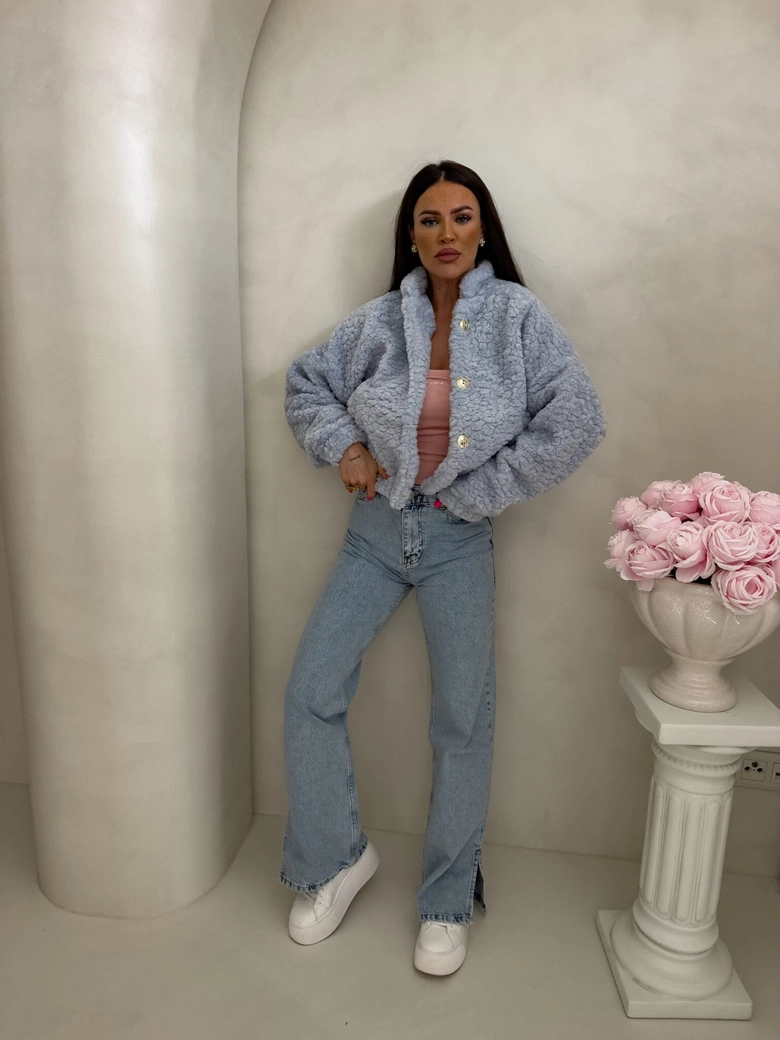 Kurtka bomberka CLOUDY – baby blue