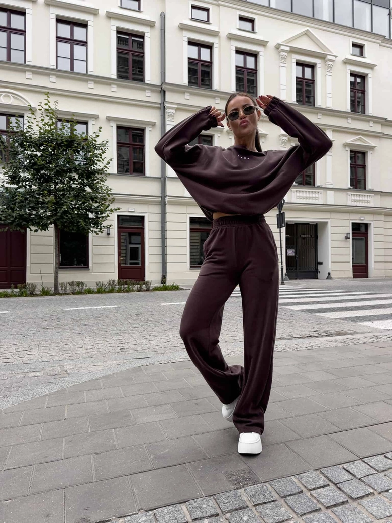 Komplet SYDNEY - czekoladowy