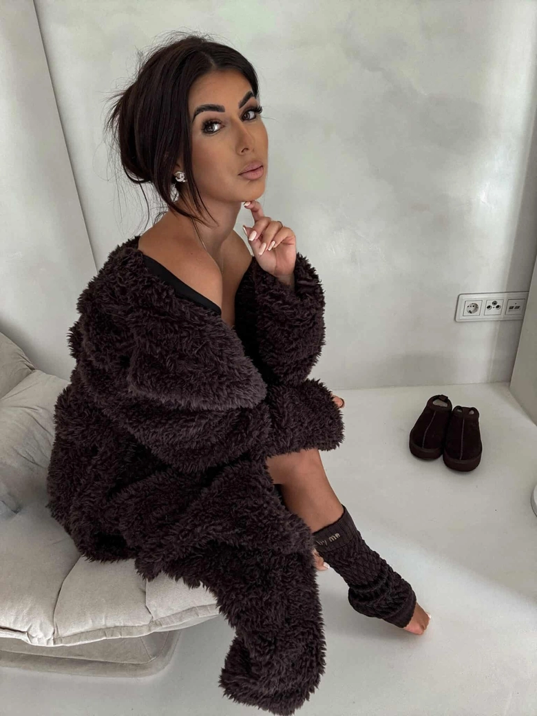 Płaszcz FUR – czekoladowy