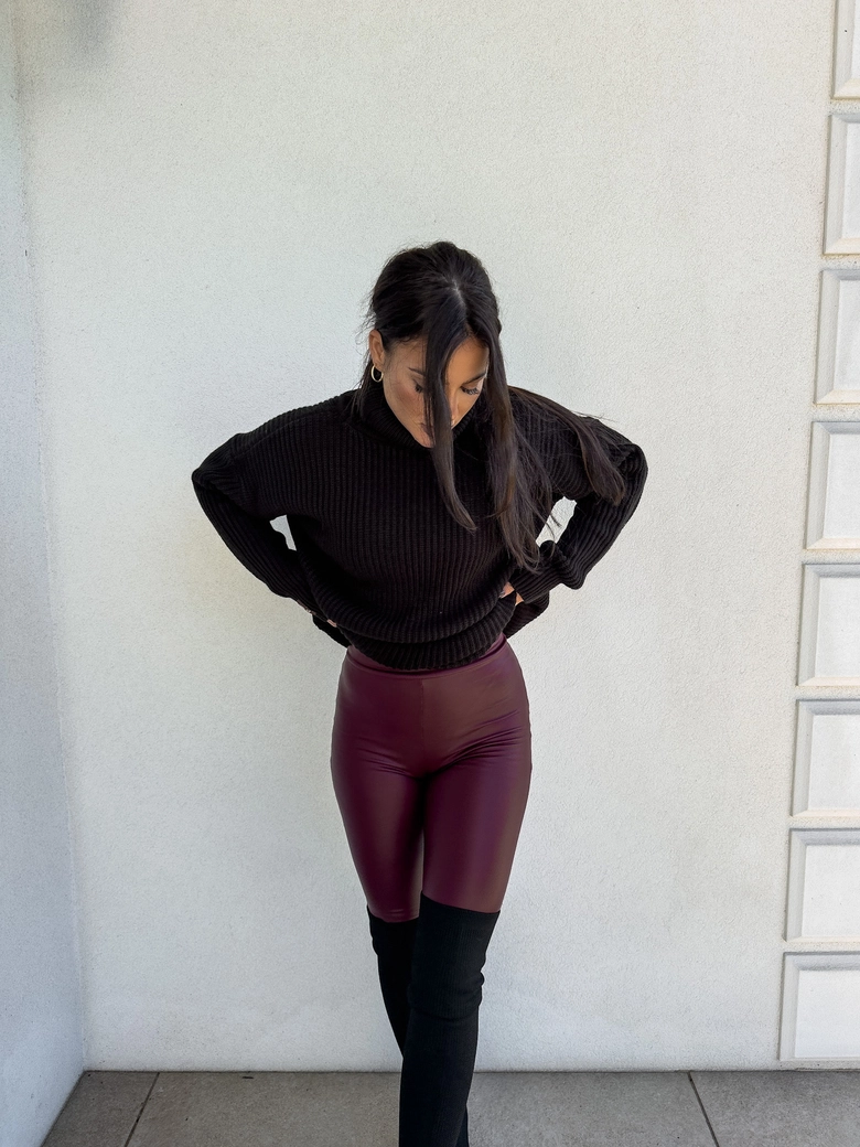 Sweter golf LAVER - czarny DOSTĘPNY OD 18.10.2024r. E17992