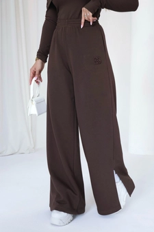Spodnie damskie BG Fancy | czekolada