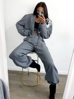 Spodnie pumpy grafitowe Harley T15664