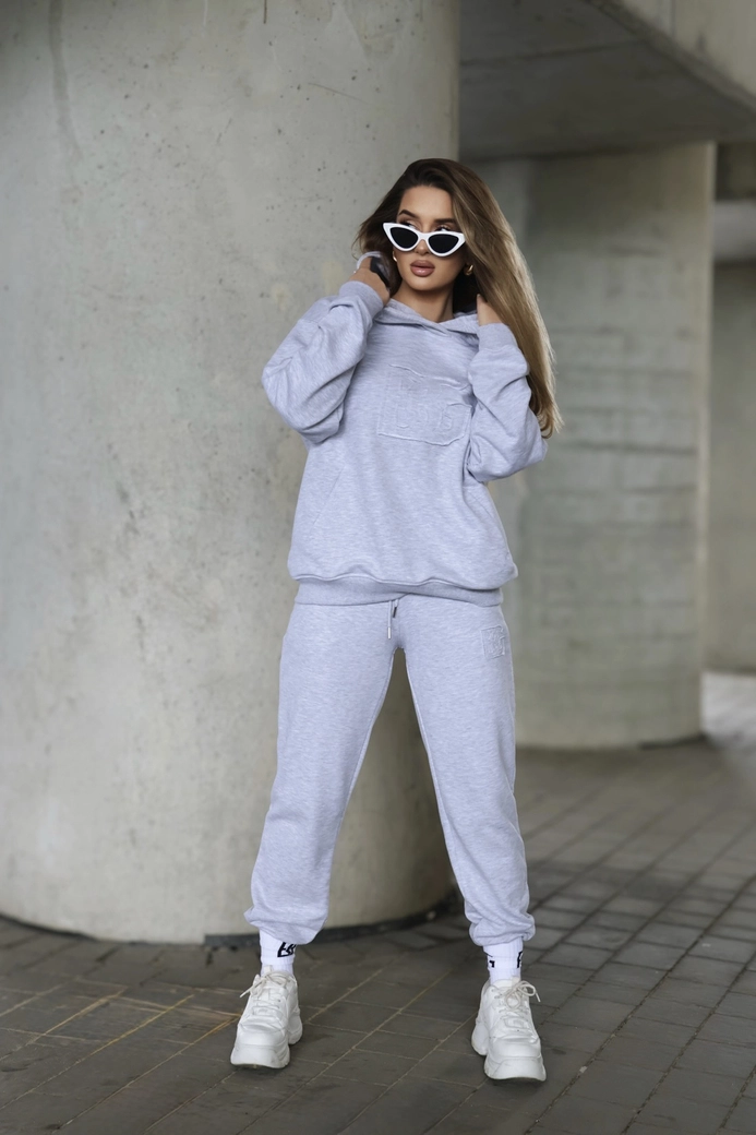 Dres damski BG Matchy | szary melanż