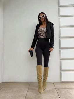 Marynarka dresowa SLIM - czarna