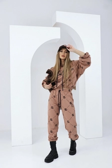 Dres damski BG Holo | kamel-czekolada