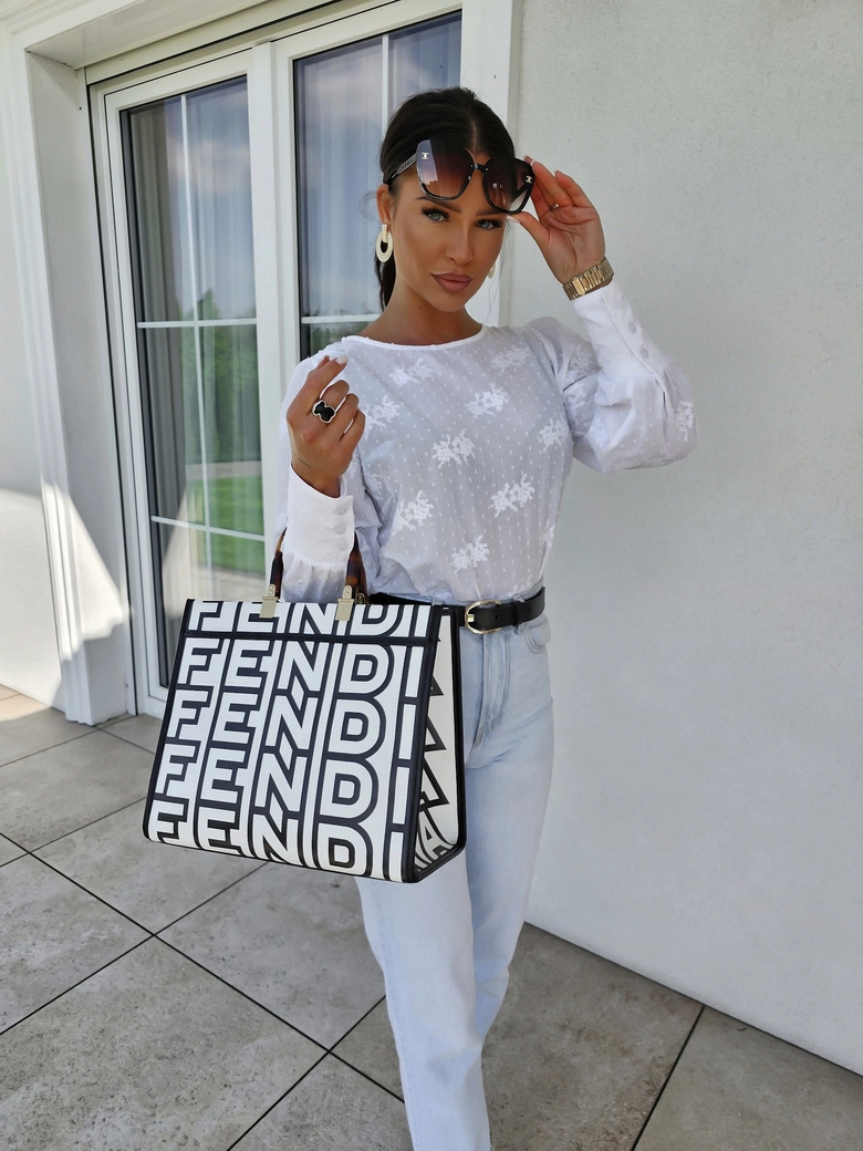 Bluzka MONICA kropeczki - ecru C18617