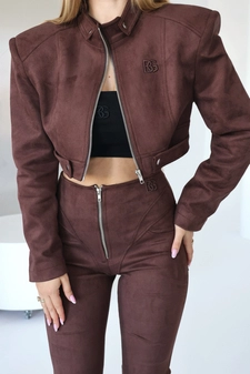 Kurtka damska BG Hell | czekolada