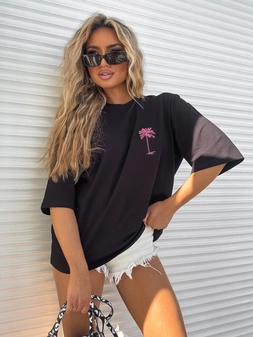 T-shirt PALMS – czarny