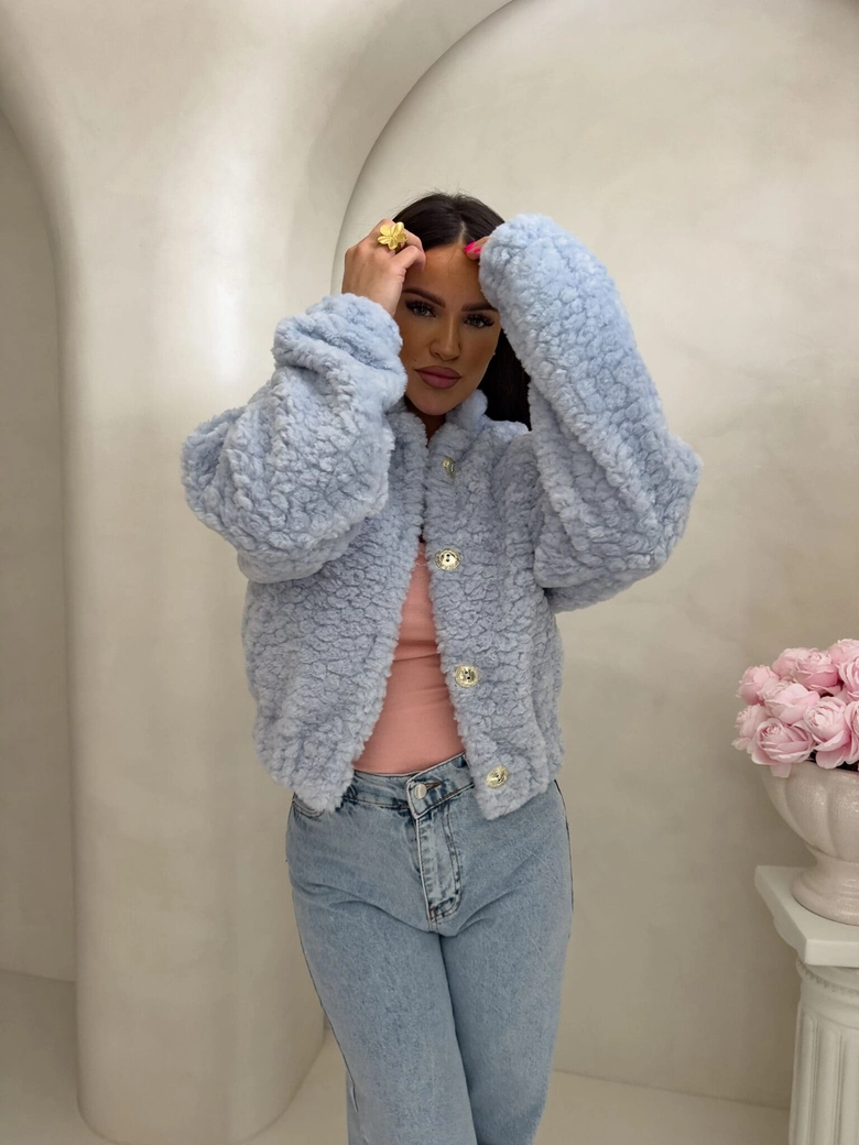 Kurtka bomberka CLOUDY – baby blue