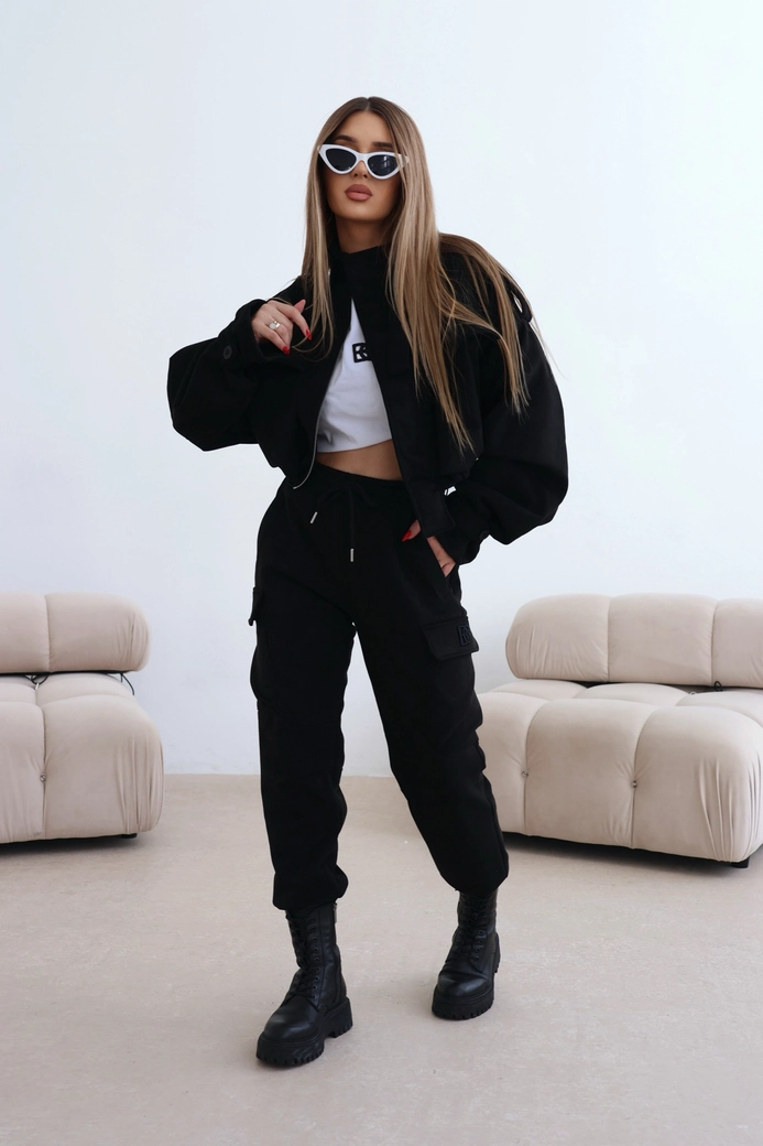 Spodnie damskie BG Army | czarny