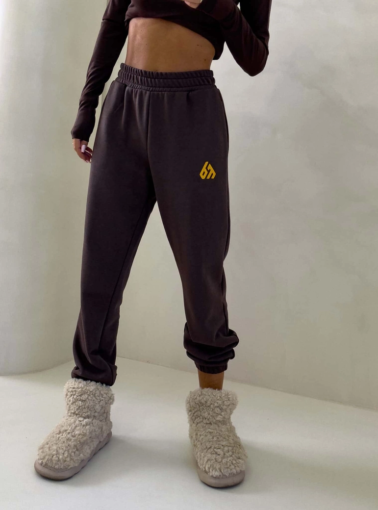 Spodnie DUO – czekoladowe