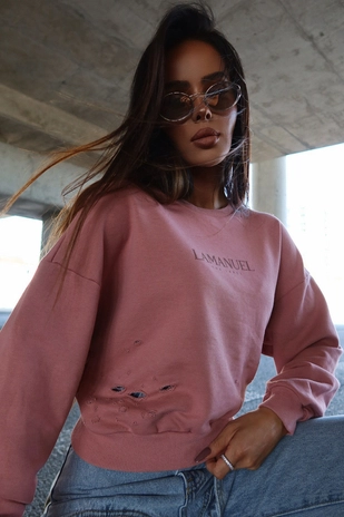 Bluza ABOUT brudny róż